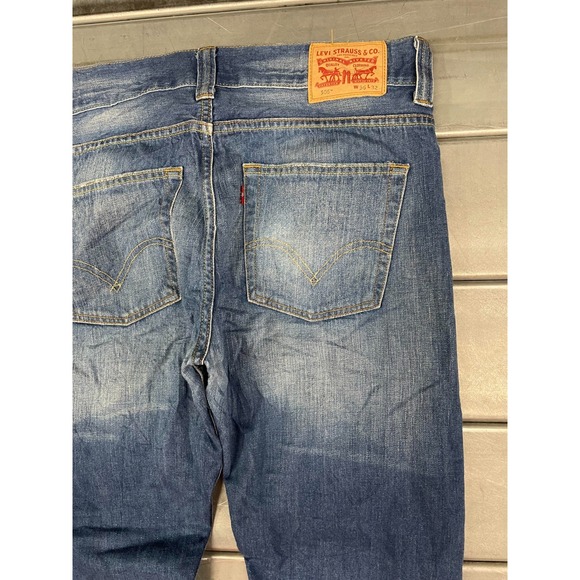 Levi's Men's Straight Jeans - Blue - Picture 14 of 16